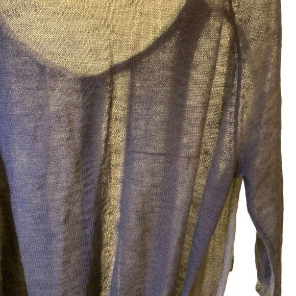 J. Jill Striped Wool & Mohair Blend Cardigan Sweater Size LP - Picture 9 of 13